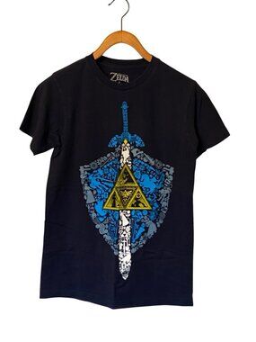 The Legend of Zelda Blue Short Sleeve Graphic T-Shirt Men’s Size S 2017 Tee